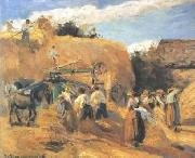 Camille Pissarro Threshing Machine USA oil painting artist